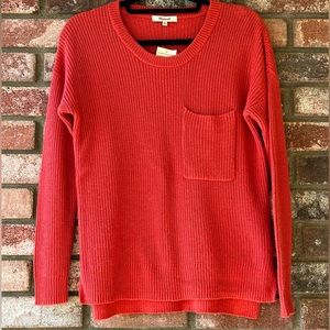 NWT Madewell Thompson pocket pullover sweater